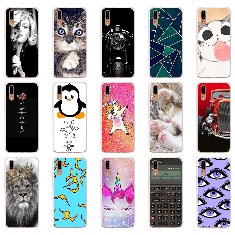 Per Huawei P20 Custodia Da 5.8 Pollici Huawei P20 Custodia In Silicone Tpu In Gomma Morbida Per Huawei P20 Cover Bag 7
