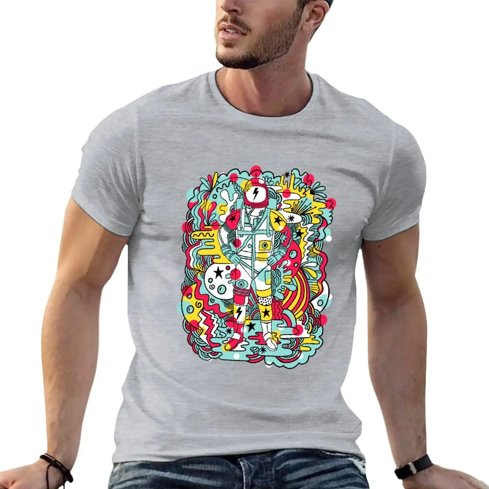 Moonage Daydream T-Shirt Ragazzi Bianchi Asciugatura Rapida Appassionati Di Sport Abbigliamento Da Uomo