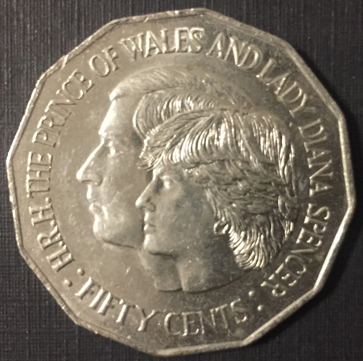 Prince Charles E Princess Diana In Australia Moneta Commemorativa 1981