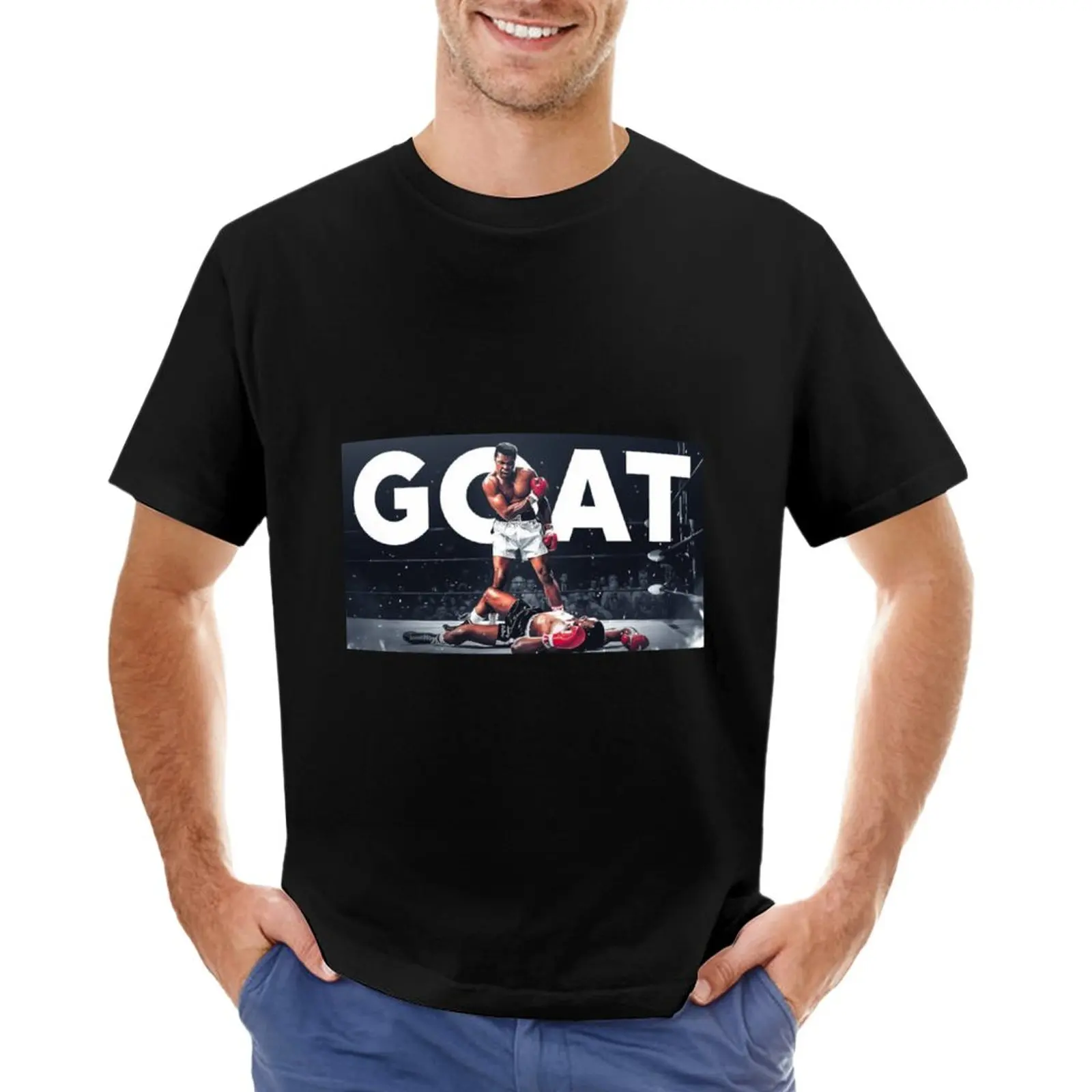 T-Shirt Goat Muhammad Ali Box Magliette Personalizzate Progetta Le Tue Magliette Grafiche Da Uomo