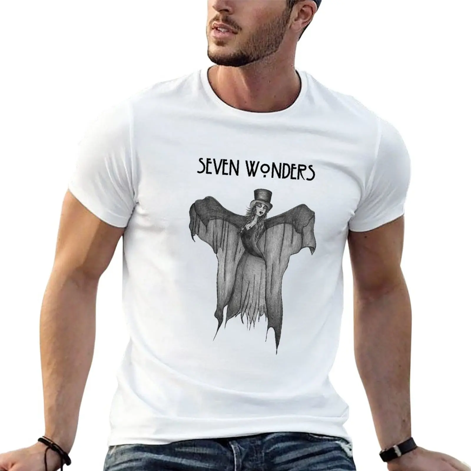 Vassoi Nicks | Seven Wonders | Fleetwood Mac | American Horror Story Coven Misty Day Lily Rabe Ryan Murphy Black F T-Shirt