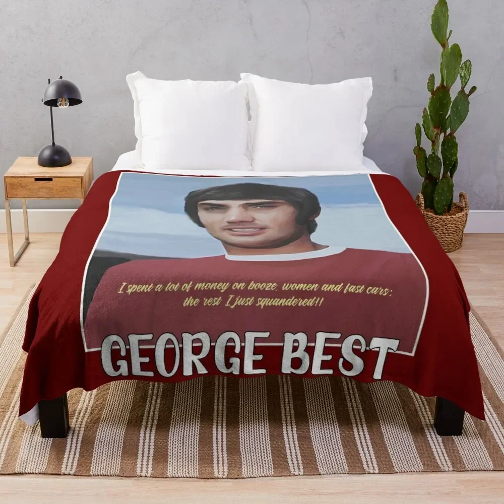 George Best - Iconic Football Throw Coperta Cosplay Anime Moving Furry Coperte