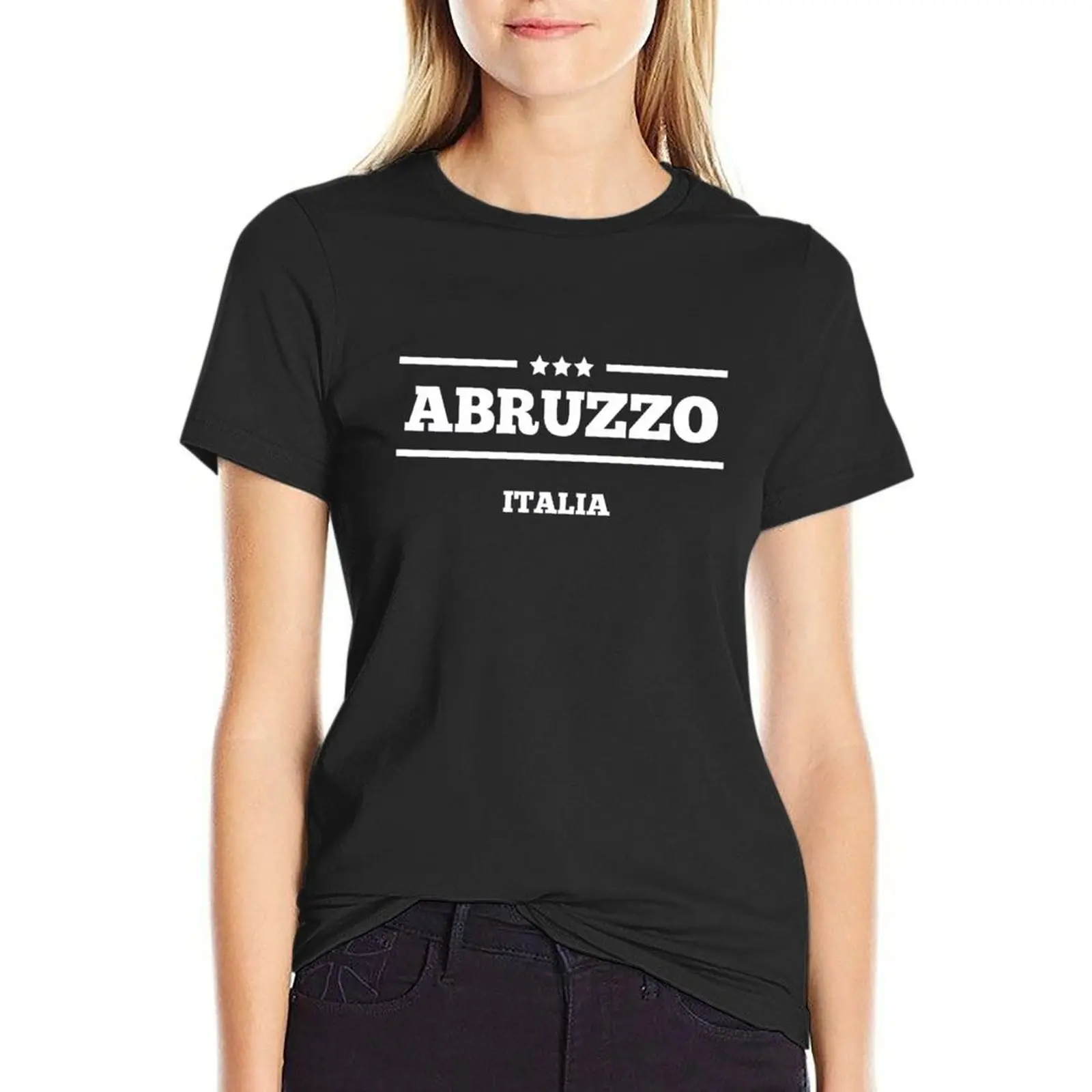Italia Abruzzo T-Shirt Maglione Regioni Italiane T-Shirt Camicetta Abbigliamento Estetico Maglietta Da Donna