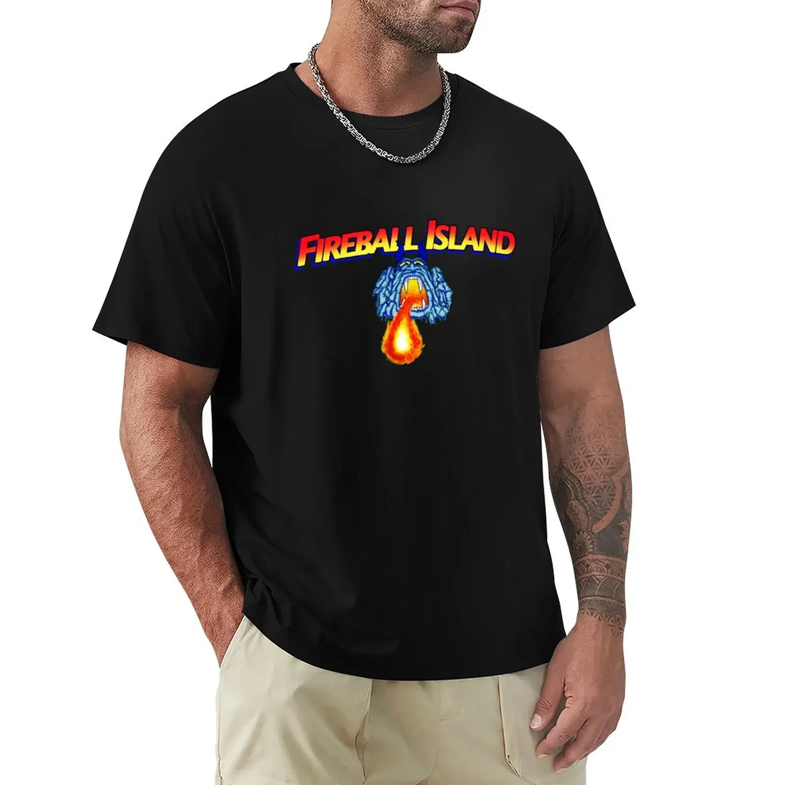 Fireball Island Maglietta Da Gioco Da Tavolo Anni '80 Magliette Estive Ad Asciugatura Rapida Abbigliamento Estetico Abbigliamento Uomo