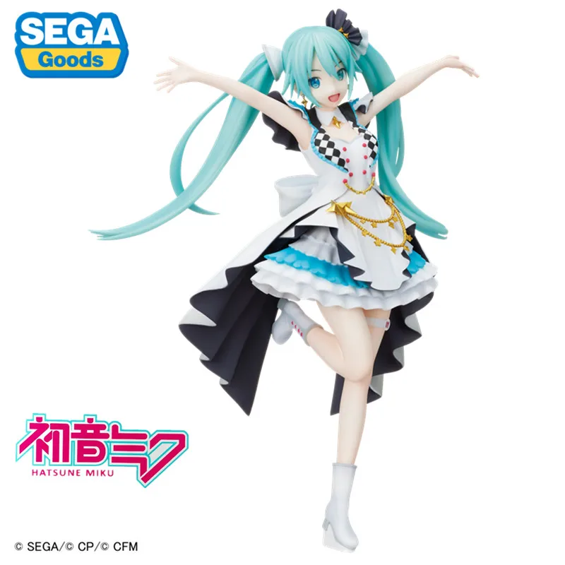 Sega Action Figure Anime Vocaloid Miku Figure Pvc Model Doll Toys Kawaii Miku Game Station Figurals Deco Bambini Regalo Di Natale