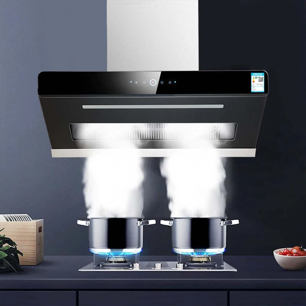 Cappa Da Cucina A Doppio Motore Da 900Mm Aspirazione Laterale Exaustores Automatico De Cozinha Pulizia A Caldo Campana Cocina Extractora