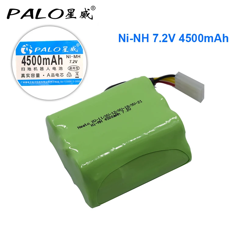 Pacco Batteria Palo 7.2V 4500Mah Per Neato Xv-21 Xv-25 Xv-11 Xv-14 Xv-15 Parti Dell'Aspirapolvere Robot Neato Xv Batteria Signature Pro