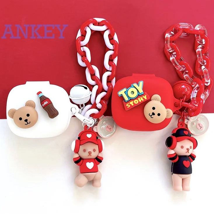 Per Jbl Wave Flex / Live Free2 / C260 / Wave 300 Tws Case Cute Bear Protettivo Cute Cartoon Cover Auricolare Shell Tws Headphone