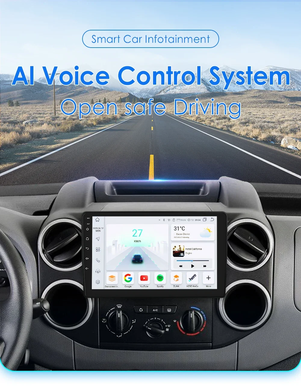 7862 Autoradio Android Per Citroen Berlingo B9 Peugeot Partner Car Stereo Players Wireless Carplay 2Din Auto Audio Touch Screen