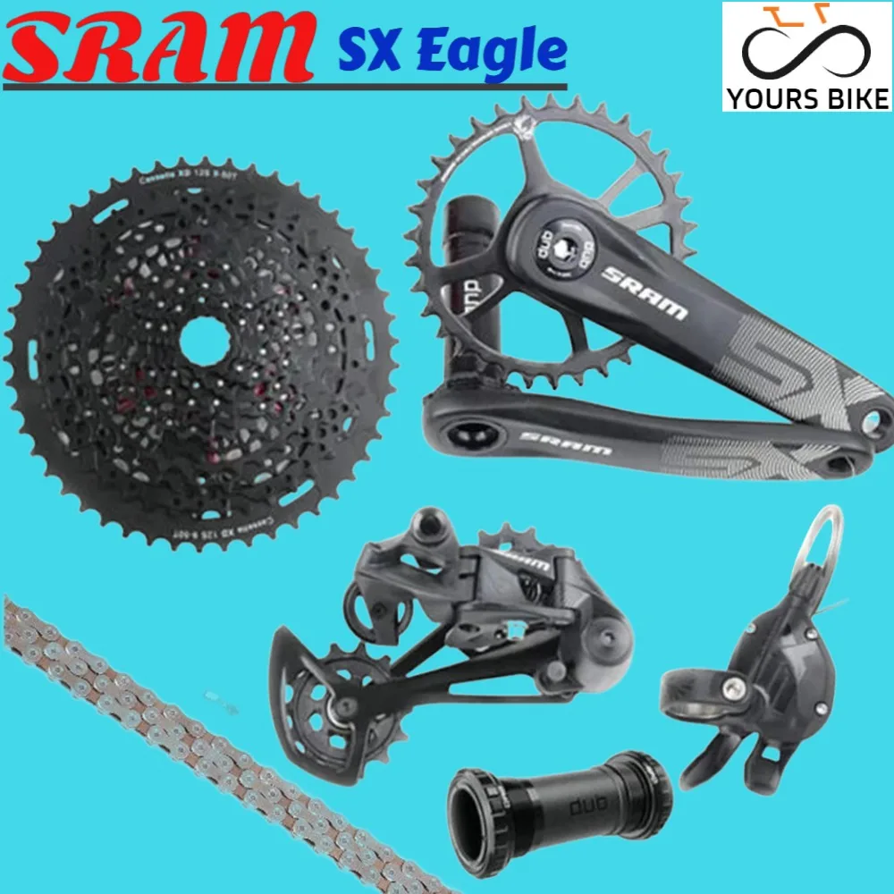 Sram Sx Eagle 1X12 12 Velocità 12V Mtb Groupset Kit Dub Guarnitura Trigger Shifter Deragliatore Cassetta K7 Xd Accessori Per Biciclette