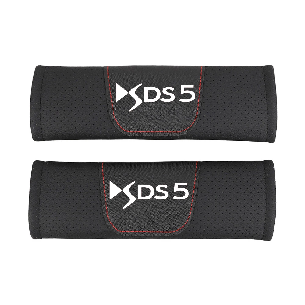 For Citroen Ds5 2 Pcs Pu Leather Fashion Car Seat Belt Cover Car Seat Belt Shoulder Pads