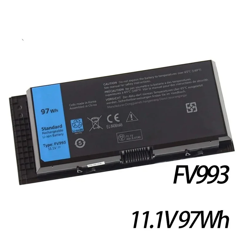 Batteria Per Laptop Fv993 11.1V 97Wh Fv993 Per Batteria Dell Precision M6600 M6700 M6800 M4800 M4600 M4700 9 Gp08 Fjj4W Pg6Rc