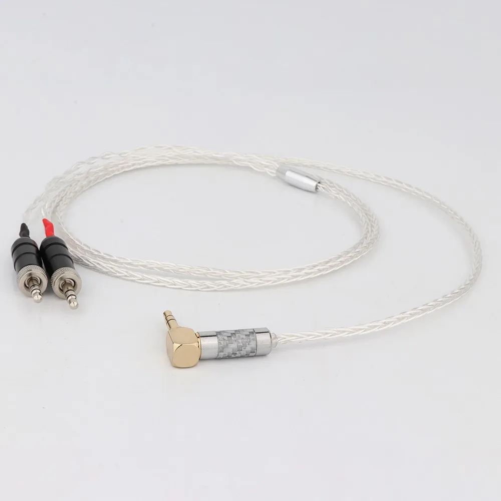 Preffair 4.4Mm Xlr 2.5Mm 3.5Mm 99% Cavo Auricolare A 8 Core In Argento Puro Per Sony Mdr-Z1R Mdr-Z7 Mdr-Z7M2 Con Vite Da Fissare
