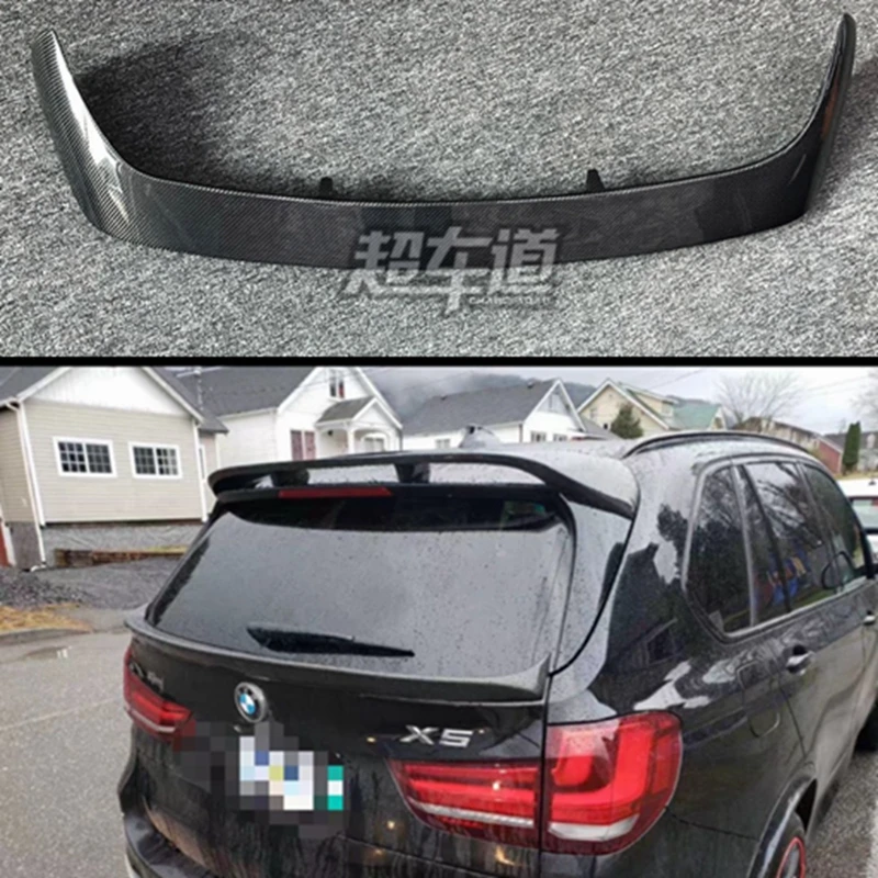 F15 X5 Spoiler Ala Posteriore In Fibra Di Carbonio Per Bmw F15 X5 2014 2015 2016 2017 Auto Racing Car Styling Coda Boot Lip Wing Lumma Style