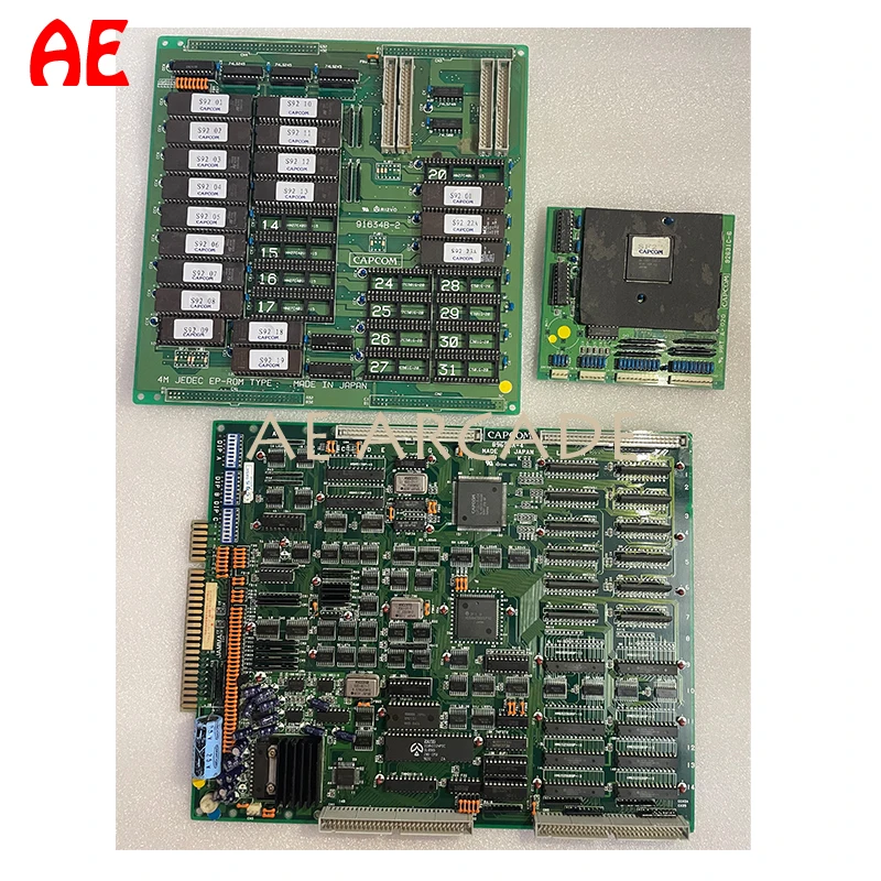 Cps1 3 Piani Pcb Arcade Scheda Madre Captain Commando/Ghouls Fantasmi/Street Fighter Ii/Final Fight Etc Gioco Pcb Rom Chip Parts