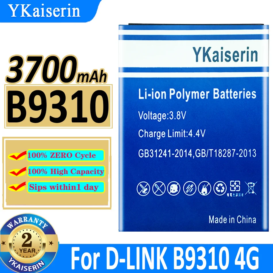Batteria Ykaiserin 3700Mah Per D-Link B9310 4G Lte Wi-Fi Router Hotspot Modem Bateria