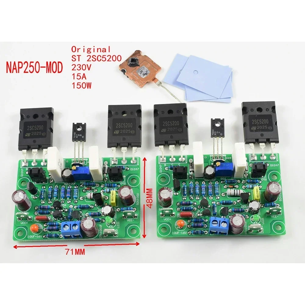 Dlhifi 2Pcs Naim Nap250 Muslimate Mod Stereo Power Audio Hifi Amplificatore