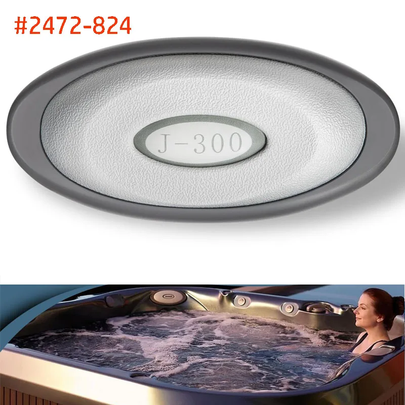 2472-824 Inserto Cuscino Ovale Spa + Supporto Posteriore Adatto Per Vasche Idromassaggio Serie 2014 + Jacuzzi J-300
