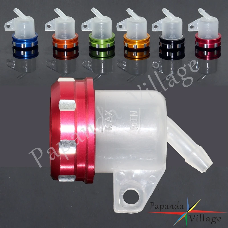Cnc+Plastic Motorcycle Front Brake Clutch Fluid Reservoir Master Cylinder Oil Cup Universal 15 Cc/Ml For Honda Yamaha Suzuki Bmw