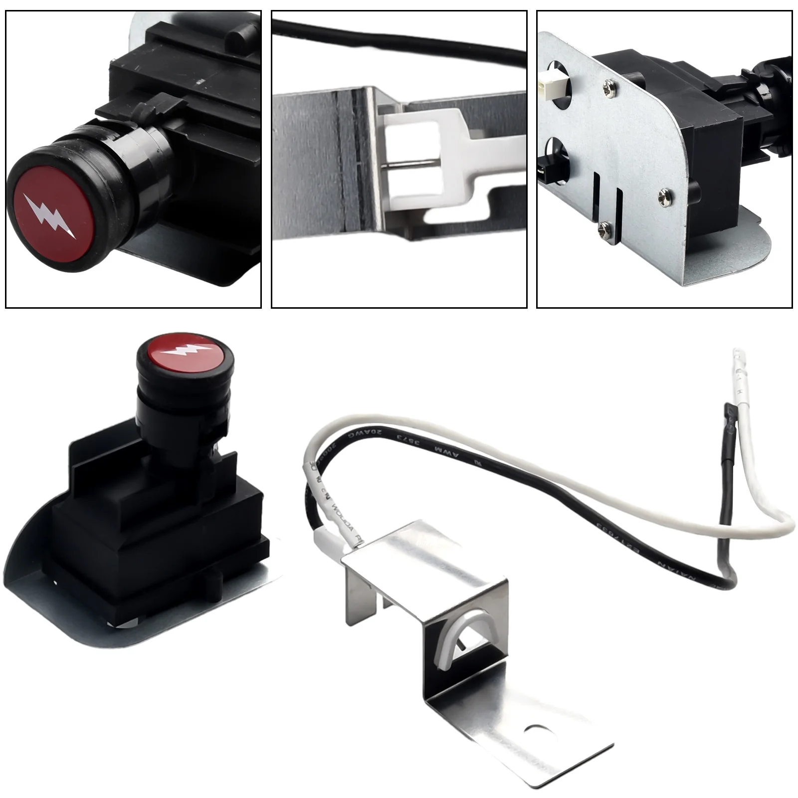 Kit Di Accensione Di Ricambio Accessori Parti 64868 Per Accenditori Weber 80452 80462 Per Weber Q1200 Q2200 Nuovo Di Zecca