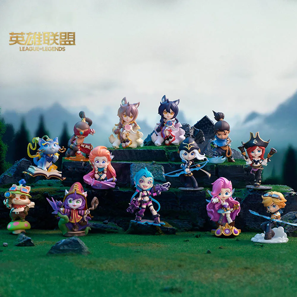 In Magazzino Original League Of Legends Ahri Lee Sin Ashe Yasuo Zoe Teemo Seraphine Jinx Yuumi Ezreal Figure Anime Genuine Model Toy