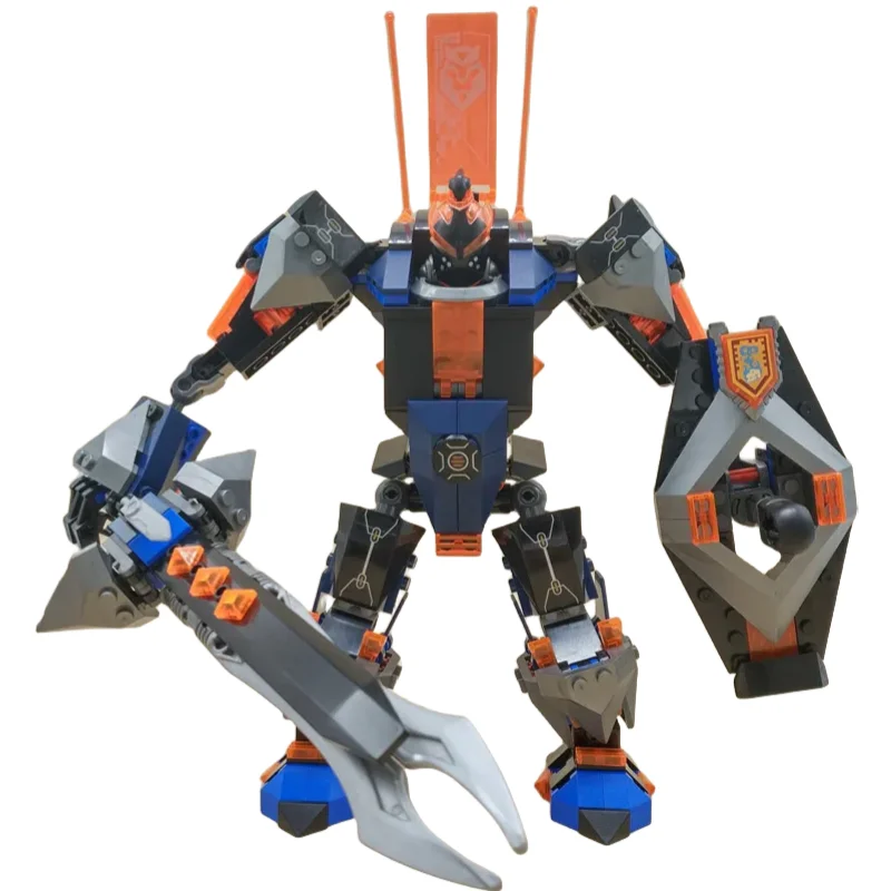 Nuovo 531Pcs Nexoes Knight The Black Knight Mech Model Building Blocks 70326 Nexus Saber Robots Toy For Kids