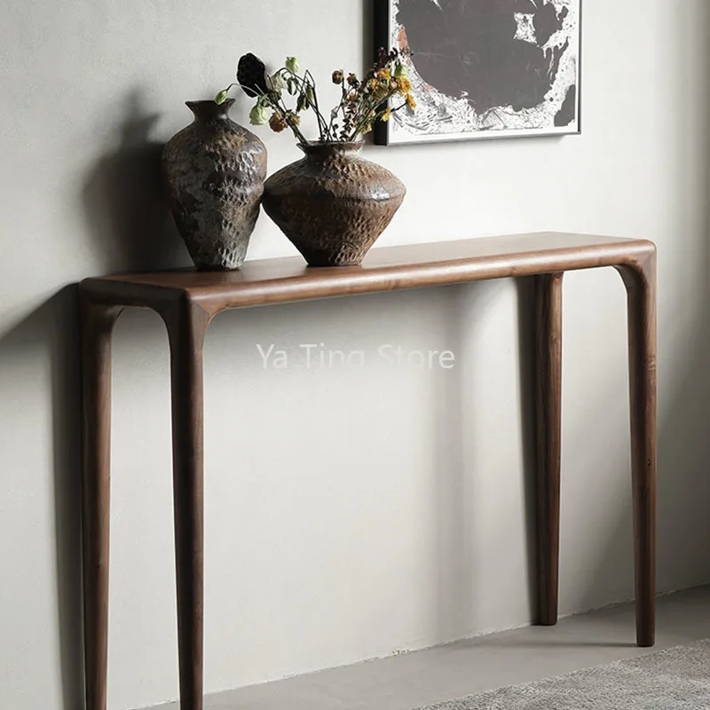 Cabinet Arcade Tavolino Sottile Recibidor Square Office Corea Vintage Wood Display Minimalista Entrada Mueble Home Furniture