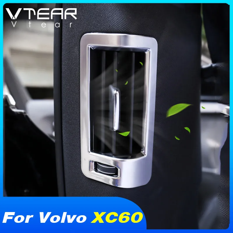 Vtear Car Air Outlet Cover Front Dashboard Central Pillar Air Conditioner Outlet Trim Frame Interior Accessories For Volvo Xc60