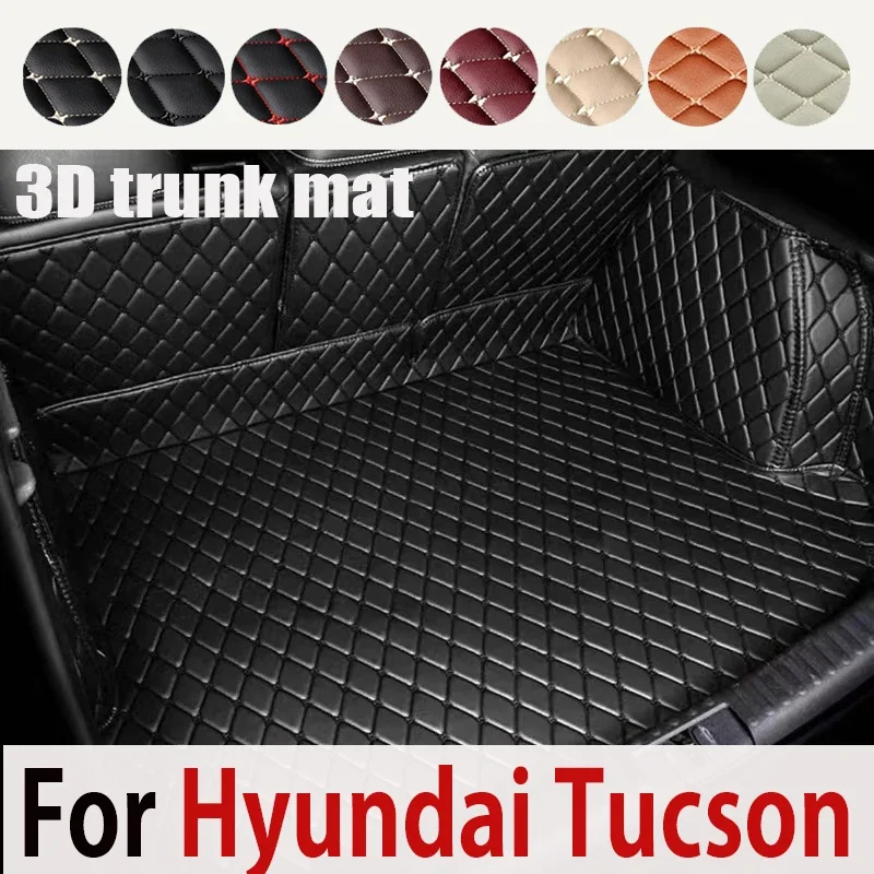 Tappetini Di Protezione Del Bagagliaio Dell'Auto Per Hyundai Tucson 2021 2022 2023 Nx4 N Line Cargo Liner Tappeti Cover Pad Accessori Stivale Interno