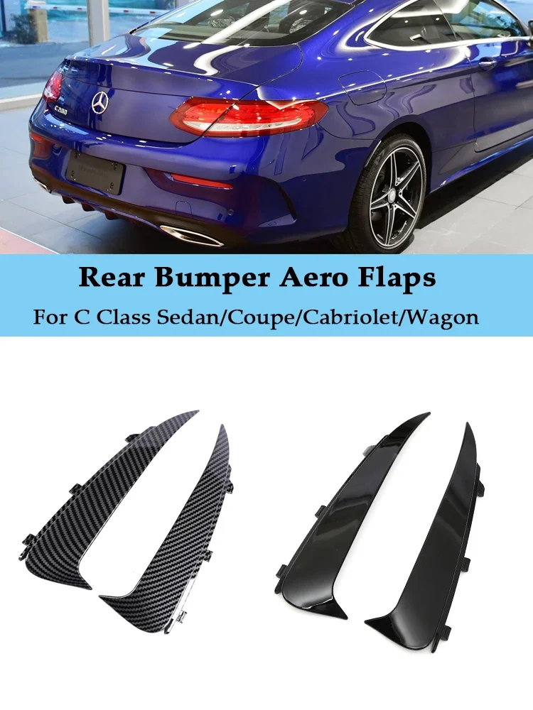 Paraspruzzi Posteriori In Fibra Di Carbonio Amg Per Mercedes Benz Classe C W205 C205 S205 A205 Coupe Sedan Wagon Cabriolet Gloss Black Parts