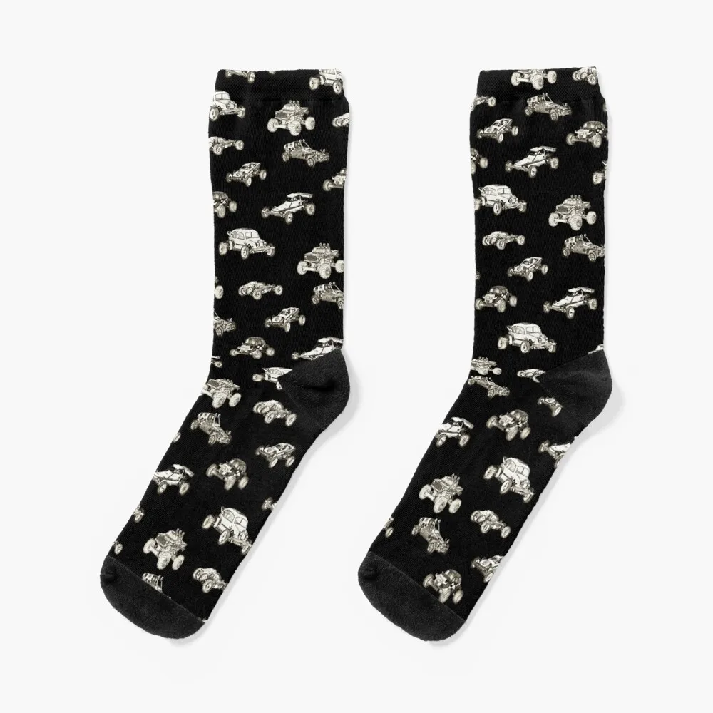 Vintage Rc Racing Cars Pattern Design Kyosho E Tamiya Socks Calzini Corti Hiphop Per Bambini Trasparenti Per Ragazze Da Uomo