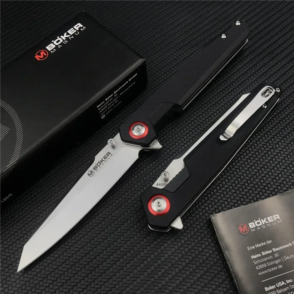 Ru Stock Boker Coltello Da Esterno Pieghevole 440B Tanto Blade G10 Manico Campeggio Sopravvivenza Caccia Strumento Edc Coltello Da Tasca Multiuso
