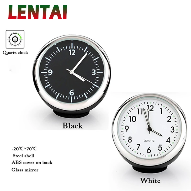 Lentai Mini Car Digital Clock Auto Watch Termometro Igrometro Per Bmw Mercedes Renault Vw Car-Styling Automobiles Accessori
