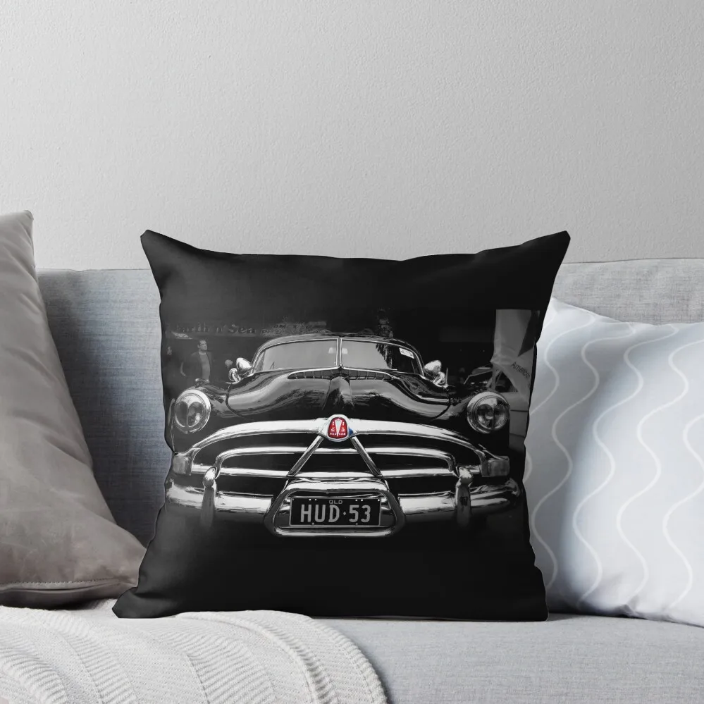 Vintage Car - Hudson Hornet Throw Pillow Cuscini Natalizi Per Divani Fodere Natalizie Per Cuscini Cuscino Personalizzato Foto