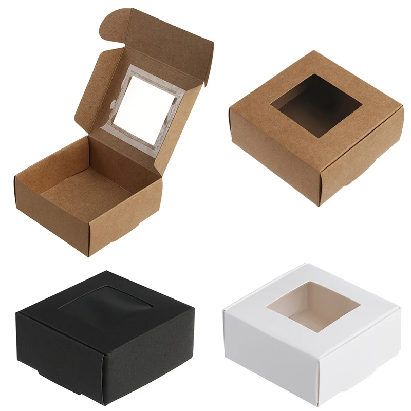 Confezione Regalo In Carta Kraft Vintage Da 10 Pezzi Nuova Confezione Regalo Fatta A Mano Con Orecchini Di Caramelle Scatole Per Vetrine Scatole Per I