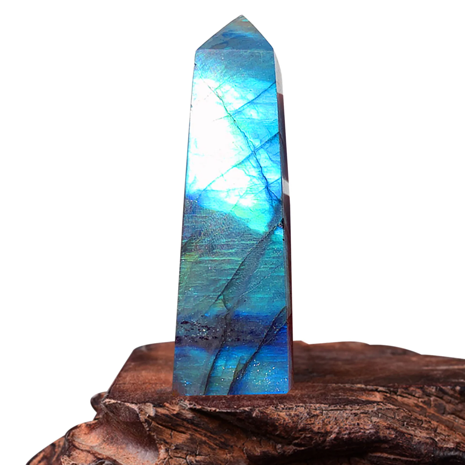 Colore Blu Labradorite Labradorite Naturale Pietra Di Luna Pietre Naturali A Quattro Lati Bellissimo Ornamento Da Tavola