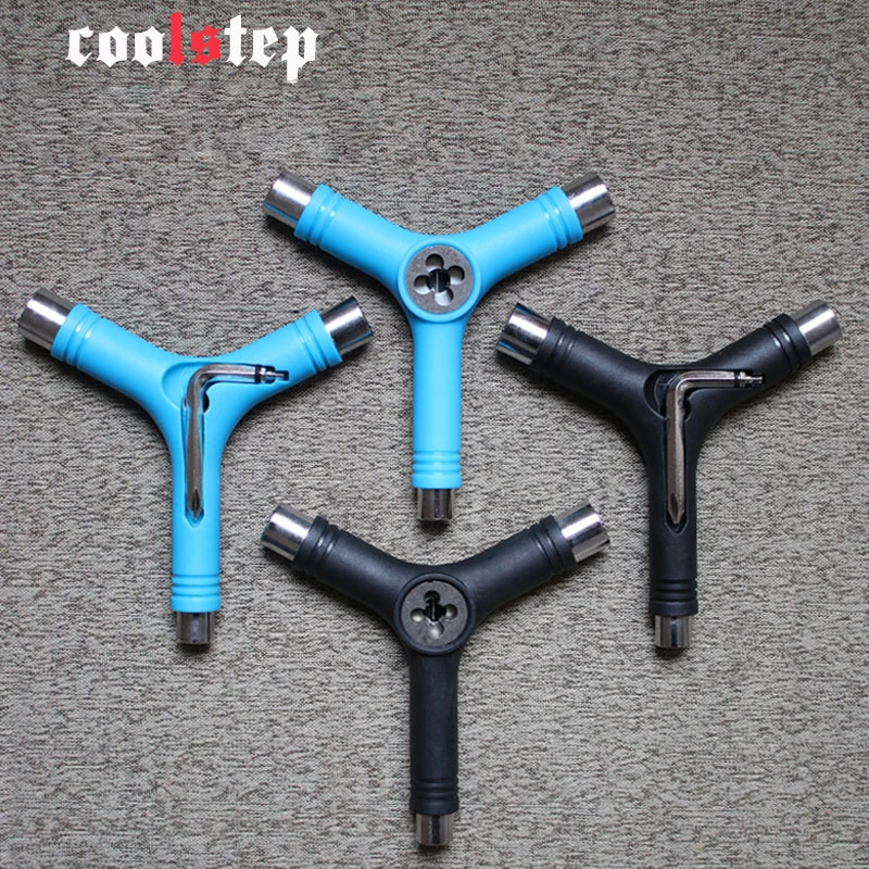 Spedizione Gratuita Skate Board Tool Y-Shape Blu Nero