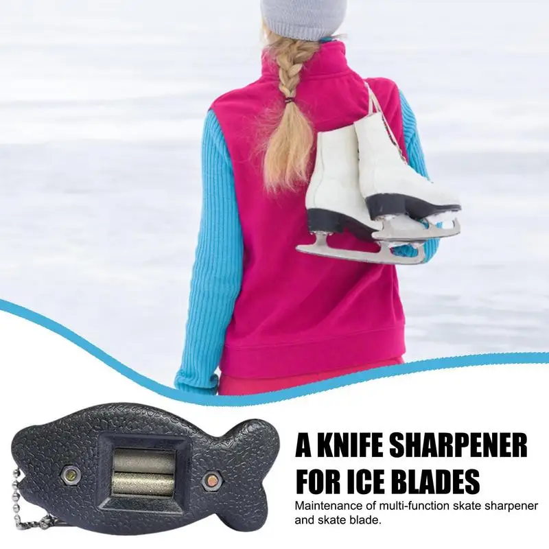Ice Skate Temperamatite Ice Skate Temperino Ice Skate Edge Blade Temperamatite Grindstone Blade Grinder Con Portachiavi Per Pattini Da Hockey