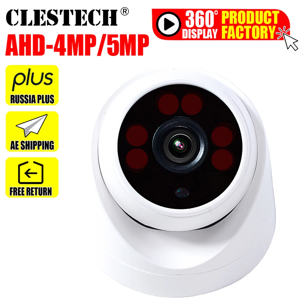 Telecamera Ahd 1080P/5Mp Cctv Security Ahdm Ahd-H Telecamera Cctv Sony Imx326 Sensore Hd Ir-Cut Visione Notturna Telecamera Interna 1080P 2.8Mm