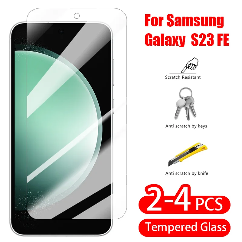 Per Samsung Galaxy S23 Fe 5G Screen Protector 9H Vetro Temperato Protettivo Full Cover Flim Screen Clearity Hd Flim Per S23 Fe