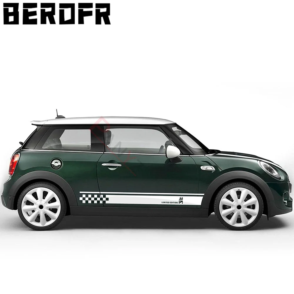 Car Union Jack Car Hood Decal Door Side Stripes Sticker Per Mini Cooper R50 R52 R53 R55 R56 R57 R58 R59 F55 F56 F57 Accessori