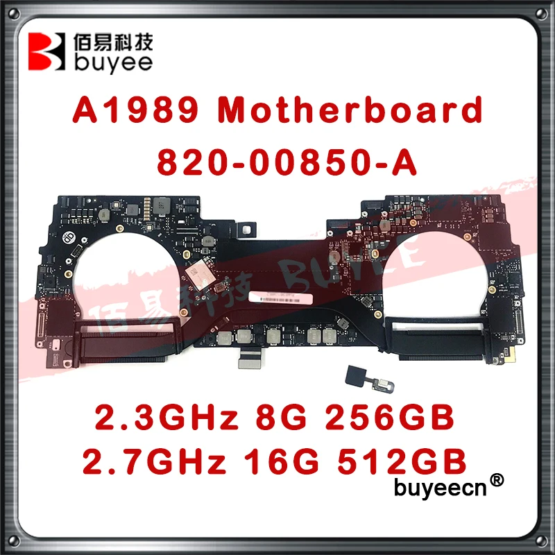 Scheda Madre Originale 13 "A1989 Per Macbook Pro A1989 2.3Ghz 2.7Ghz Muslimate 2018 Logics Board