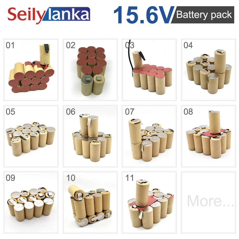 J 3000Mah 15.6V Ni Mh Battery Pack Per Meister Mestiere Novopress Parkside Paslode Powerhand Powerline Practus Pro Lavoro Sumec