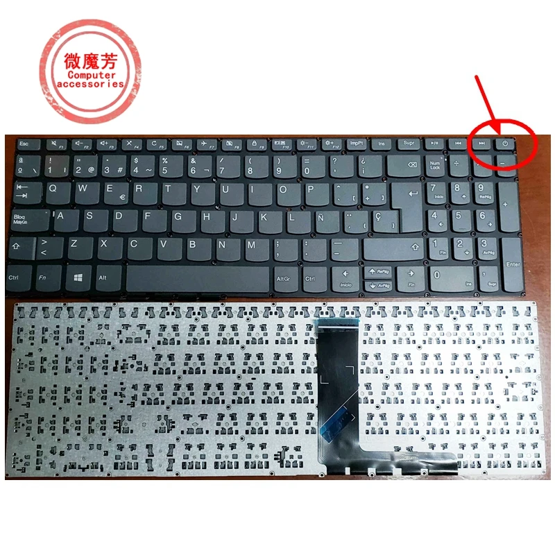 Tastiera Spagnola Per Lenovo Ideapad 320-15 320-15Abr 320-15Ast 320-15Iap 320-15Ikb 3-17Ada05 3-17Are05 3-17Iml05 Laptop Latin Sp