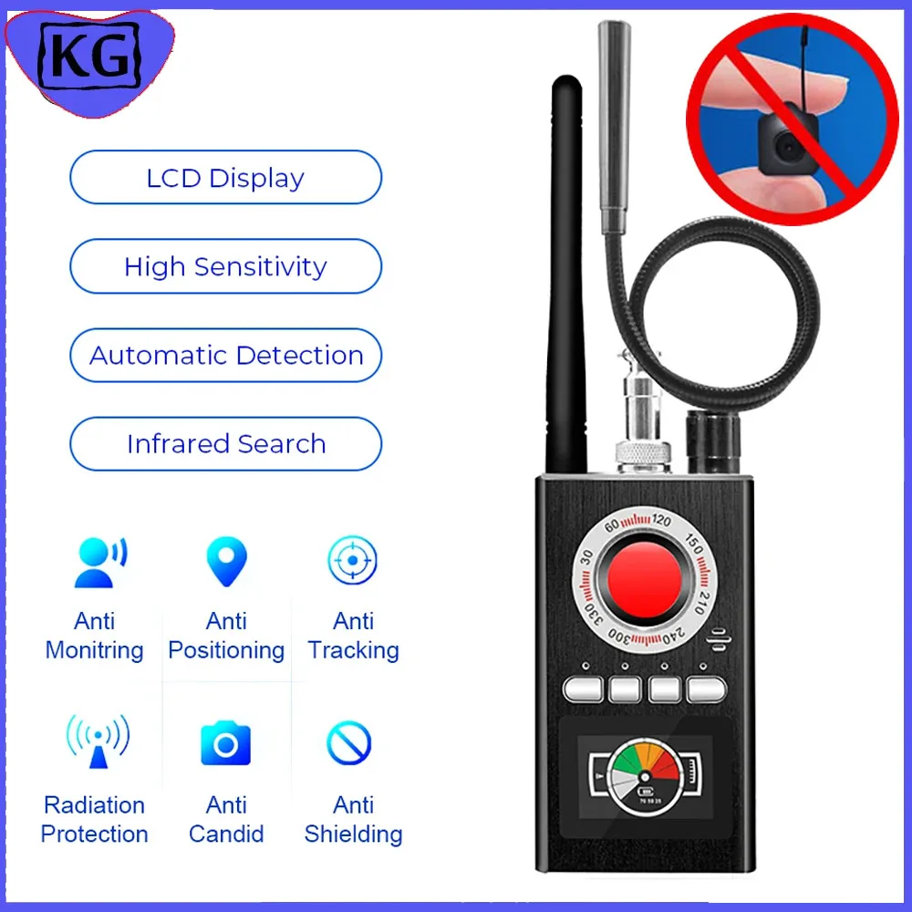 Rilevatore Di Telecamere Nascoste Anti Spia Gadget Di Hacking Segnale Gps Bug Anti Candid Mini Cam Lens Finder Rilevatore Di Gadget Spia Wireless K18