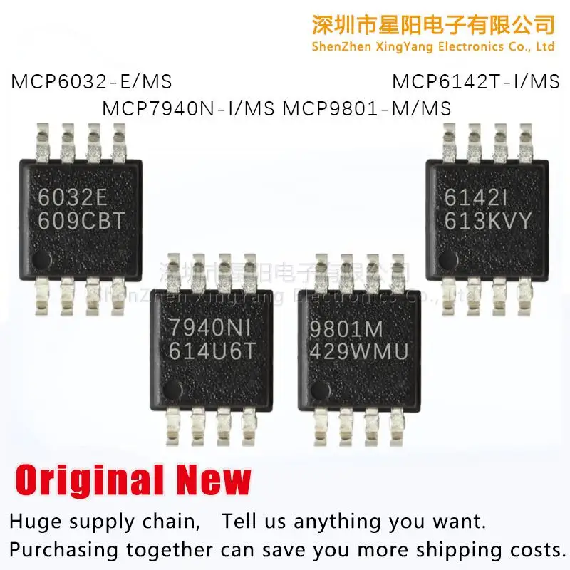Nuovo Originale Mcp6032 Mcp6142T/Mcp7940N - I - E/Ms/Ms Mcp9801 -M/Ms