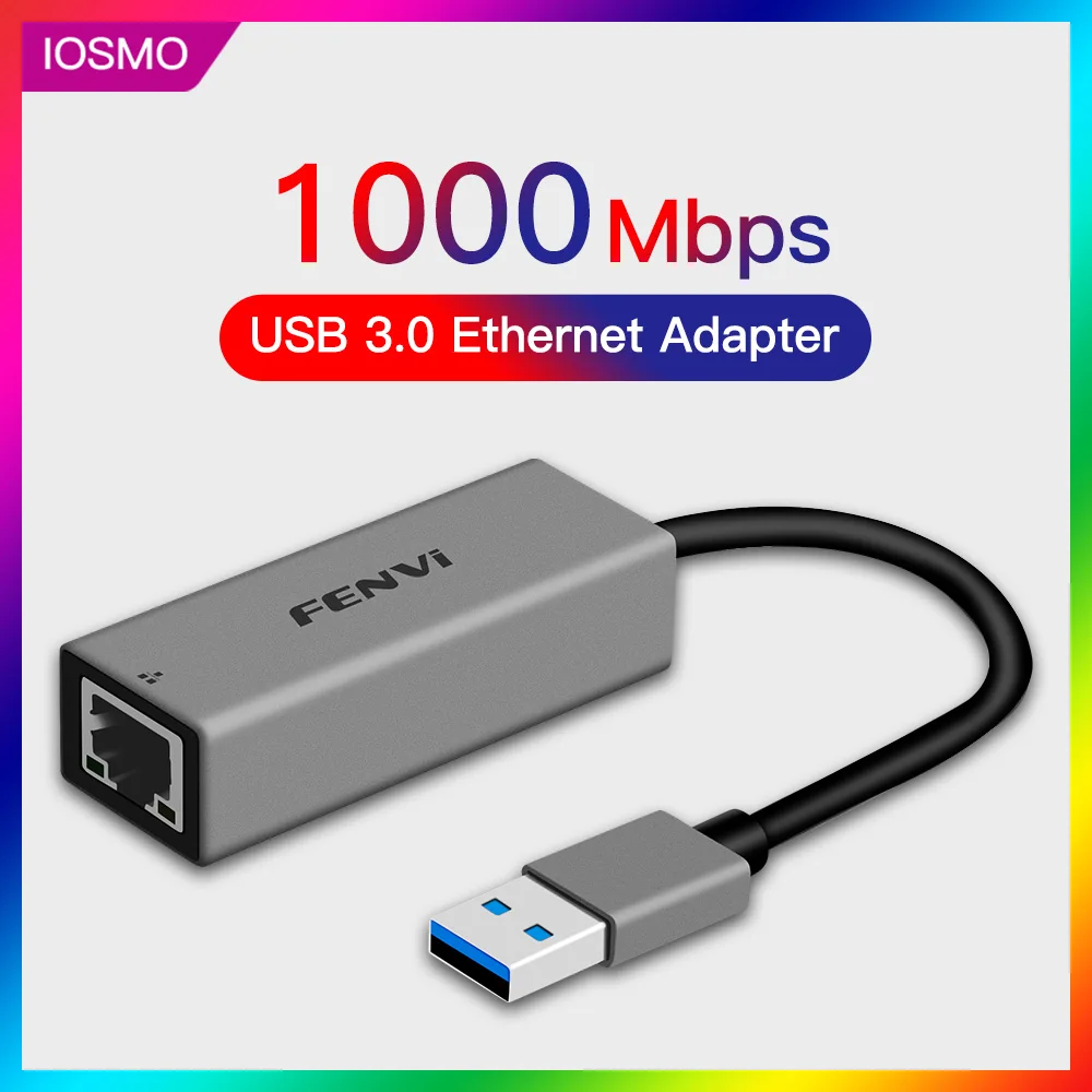 Fenvi 1000Mbps Usb 3.0 Ethernet Adapter 2.5G Scheda Di Rete A Rj45 Lan Per Pc Win10 Xiaomi Mi Box 3 S Nintendo Switch Ethernet Usb