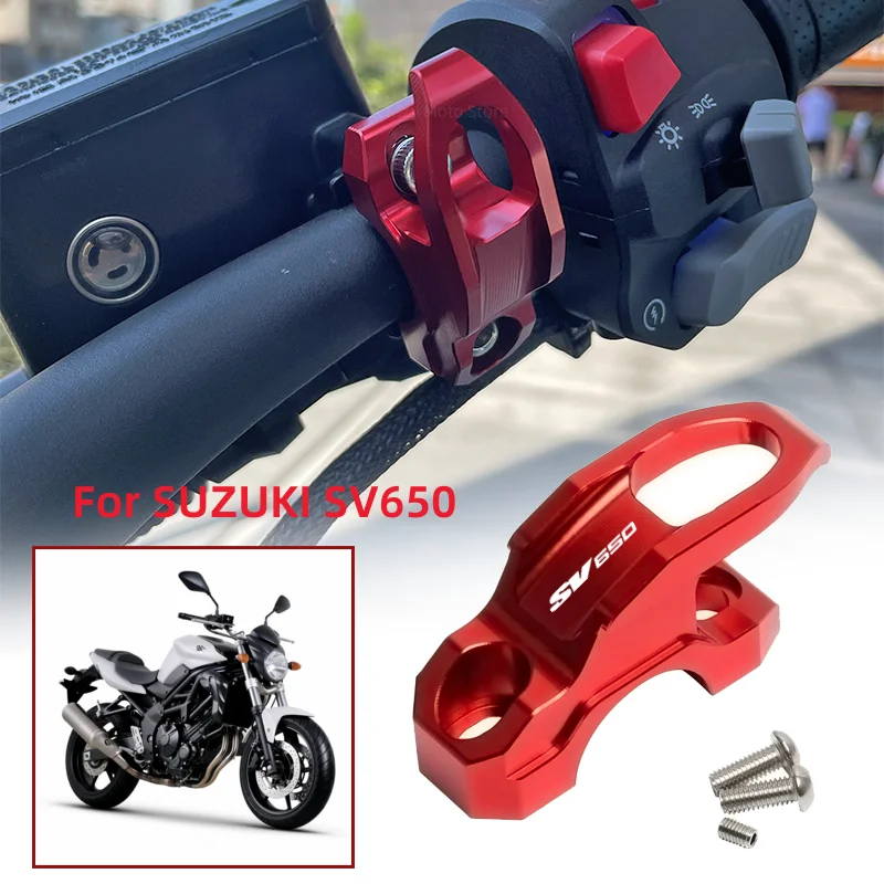 Sv650 Logo Per Suzuki Sv650 Sv 650 Accessori Moto Cnc Freno Maestro Cilindro Staffa Borsa Portapacchi Morsetto Gancio Casco