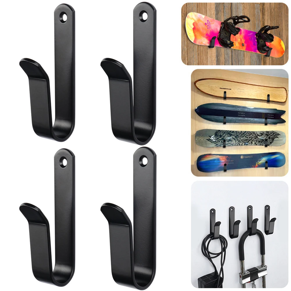 2/4 Pcs Snowboard Wall Rack In Acciaio Solido Orizzontale Snowboard Wall Rack Snowboard Storage Espositore Per Garage Della Stanza Di Casa