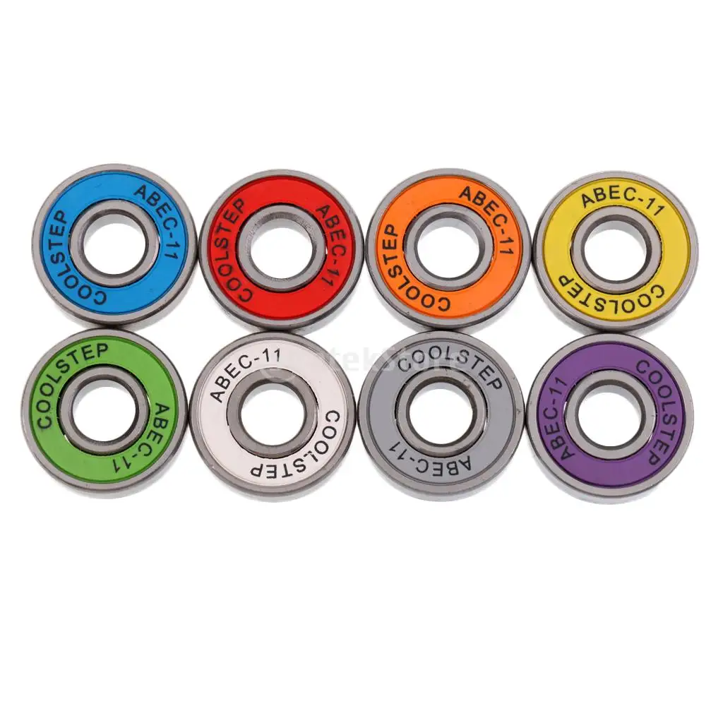 8 Pezzi Abec 11 Ad Alta Velocità Cuscinetti Antiusura Di Scooter, Skateboard Inline